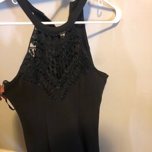 Black material girl dress